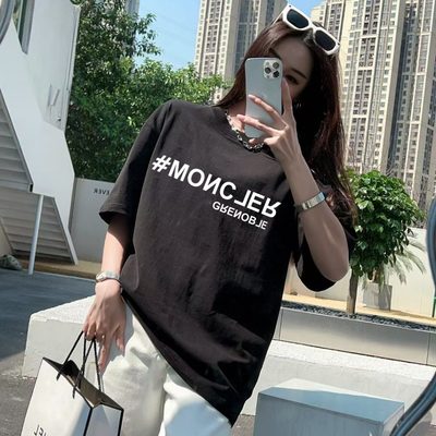 Moncler Grenoble hashtag logo print t-shirt — 10