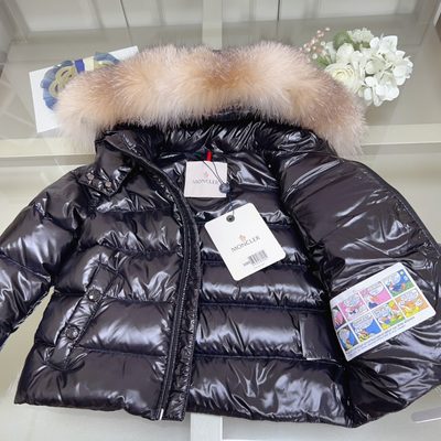 Moncler Enfant Fur-Trim Padded Jacket — 6