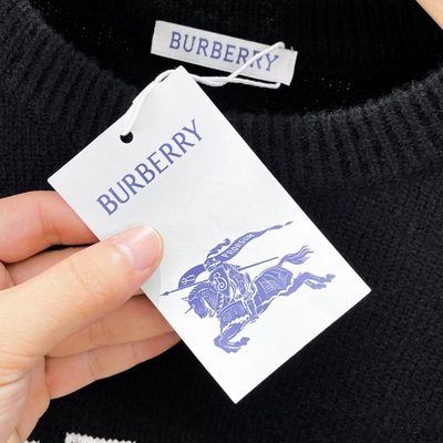 Burberry black crewneck knit sweater — 11