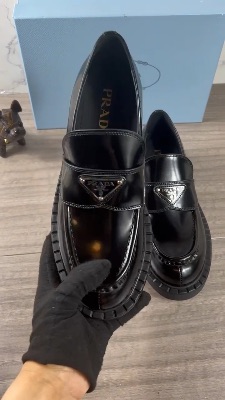 Prada platform loafers — 5