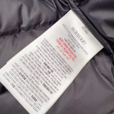 Burberry Kids Checker-tape Nylon Hooded Puffer Jacket — 8
