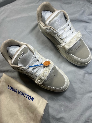 Louis Vuitton LV Trainer Monogram Flower Beige men's sneakers — 4