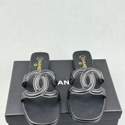 Chanel Giant CC Logo Mules — 3