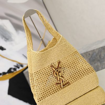 Saint Laurent Icare Maxi Shopping Bag in Natural Raffia — 8
