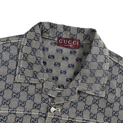Gucci GG linen blend canvas shirt — 4