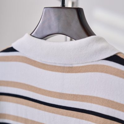 Louis Vuitton Striped Textured Short-Sleeved Polo Shirt — 8