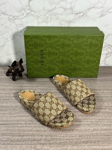 Gucci GG Canvas Slide Sandals