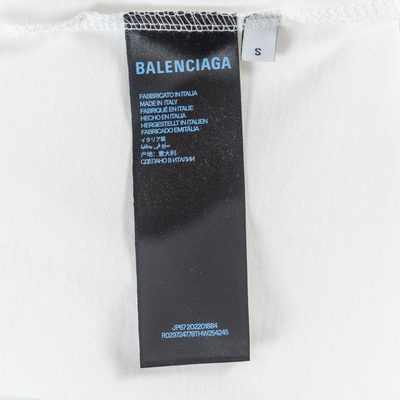 Balenciaga cotton jersey T-shirt with a center logo print — 8