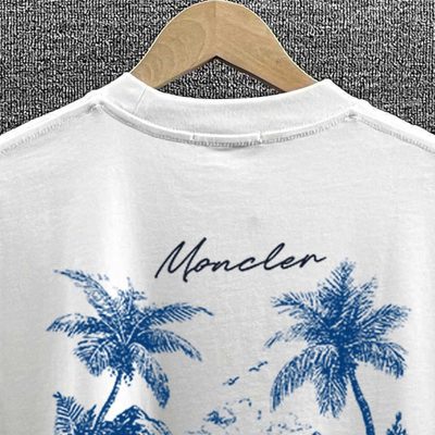 Moncler white cotton t-shirt — 6