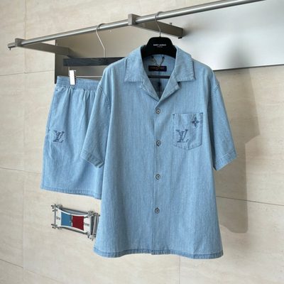 Louis Vuitton Embroidered Signature Chambray Short-Sleeved Shirt — 4