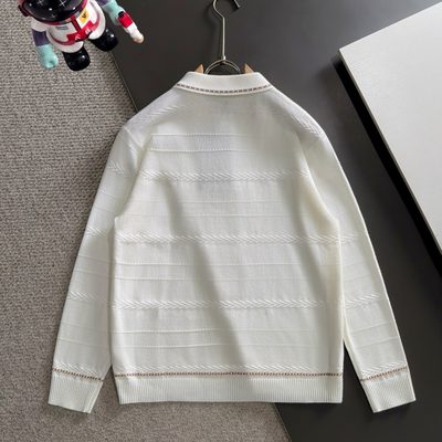Burberry long-sleeve knit polo sweater — 9