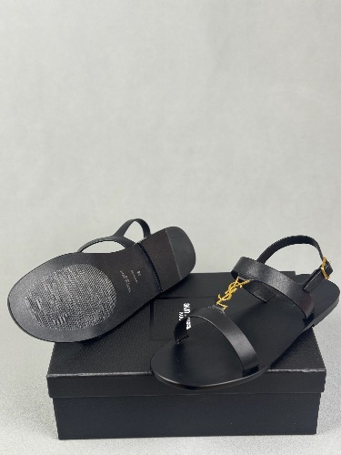 Saint Laurent Cassandre flat sandals