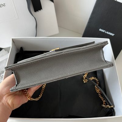 Saint Laurent Cassandre Envelope Chain Wallet — 4