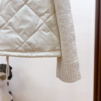 Moncler Cotton-Blend Padded Zip-Up Cardigan — 5