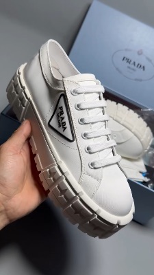 Prada Double Wheel gabardine sneakers — 5