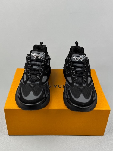Louis Vuitton Runner Tatic black technical mesh sneakers — 3