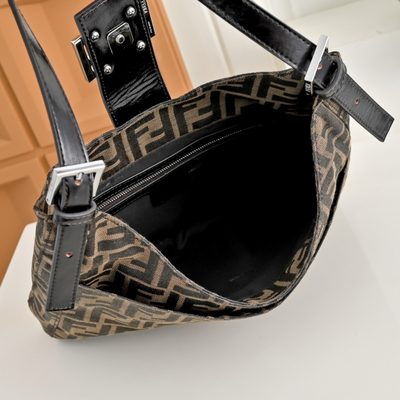 Fendi Zucca Canvas Shoulder Bag (T) — 9
