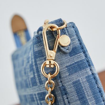 Fendi Baguette Denim Pouch (T) — 6