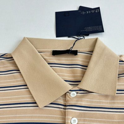 Prada striped long-sleeve polo shirt — 4