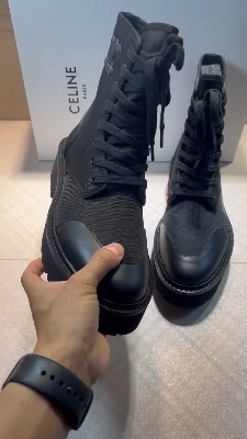 CELINE Bulky laced-up boots — 5