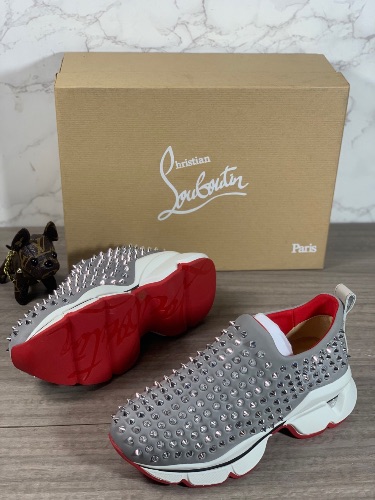 Christian Louboutin Neo Lame Spike Sock Donna Flat Sneakers — 3