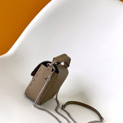 Fendi Baguette macro-stitch messenger bag (T) — 3