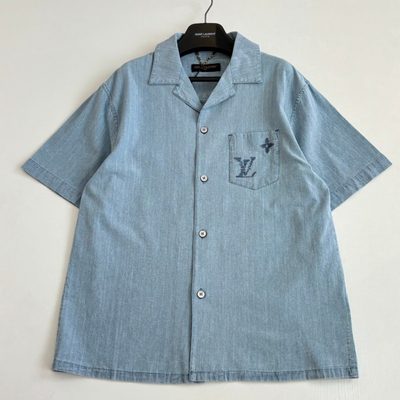 Louis Vuitton Embroidered Signature Chambray Short-Sleeved Shirt — 3