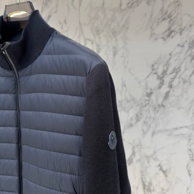 Moncler men's hybrid or padded zip-up cardigan — 8