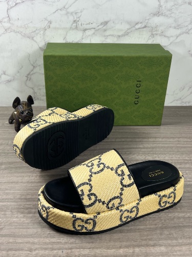 Gucci women's platform slide sandals