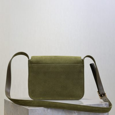 Saint Laurent Small Niki Suede Satchel — 9