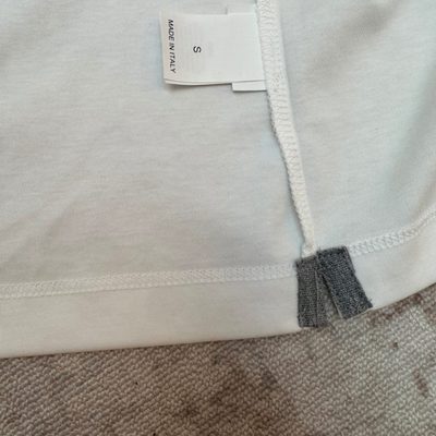 Brunello Cucinelli logo-printed white t-shirt — 7