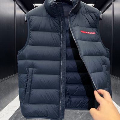 Prada Linea Rossa puffer vest — 8