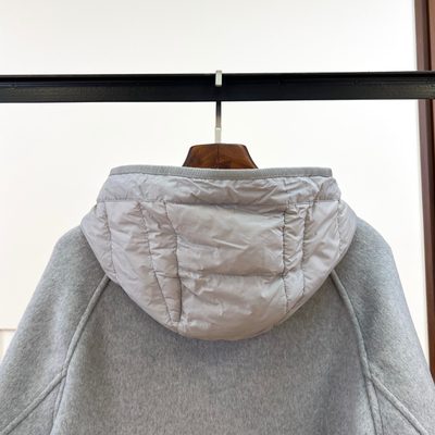 Moncler Gray Wool and Cashmere Jacket with Vest — 6