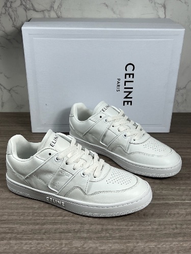 Celine CT-04 Low Top Sneakers in optic white calfskin — 4