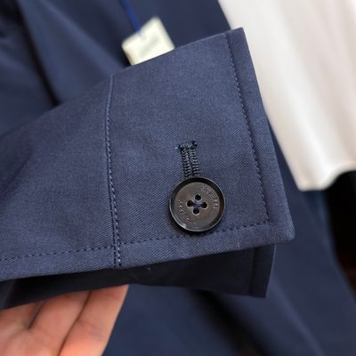 Burberry Hodson Reversible Jacket paired with matching trousers — 7