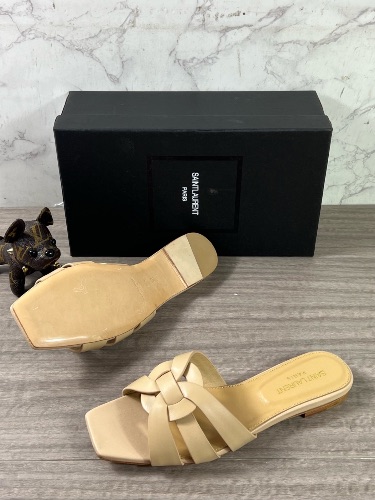 Saint Laurent Tribute flat slide sandals