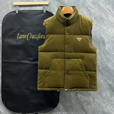 Prada Cotton Corduroy Down Vest