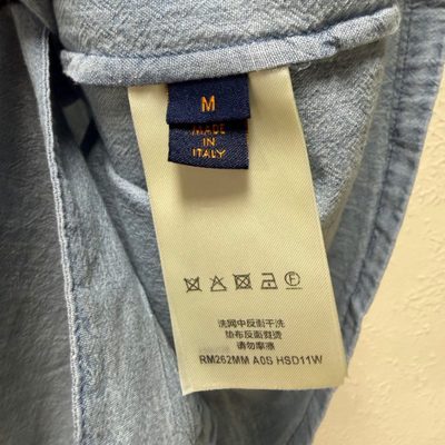 Louis Vuitton Embroidered Signature Chambray Short-Sleeved Shirt — 11