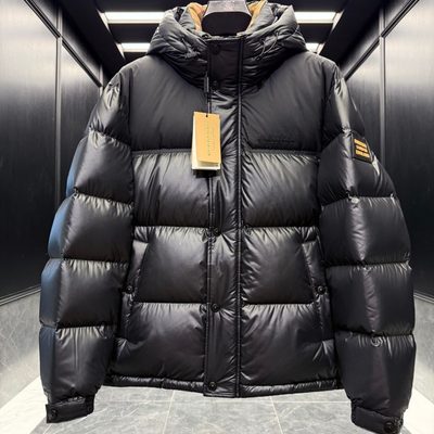 Burberry shiny shell hooded puffer jackets — 5