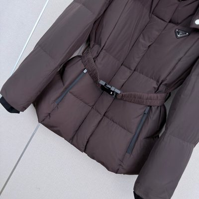 Prada women's hooded down puffer jacket — 5