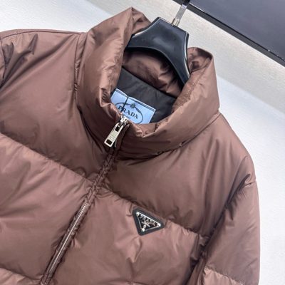 Prada Cropped Re-Nylon Down Jacket — 3