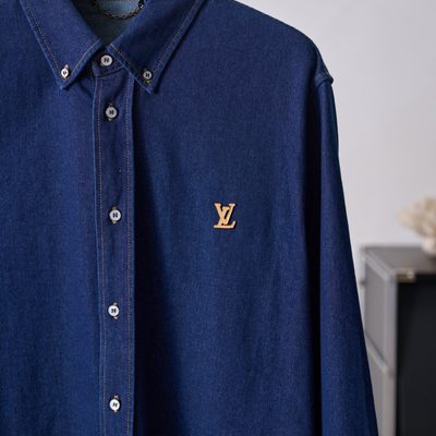 Louis Vuitton indigo denim shirt — 6