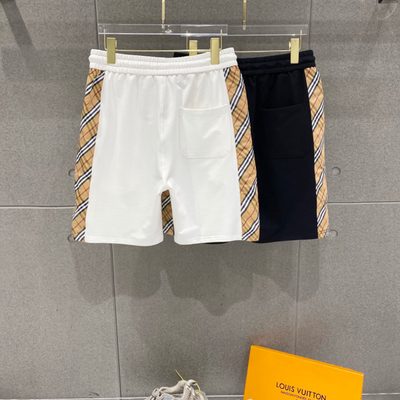 Burberry Check Trim Cotton Shorts — 11