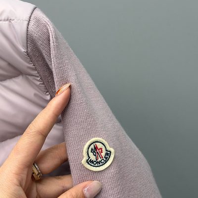 Moncler down-paneled virgin wool zip-up cardigans — 4