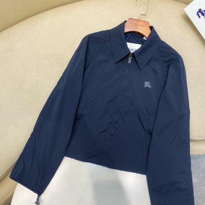 Burberry Cropped Reversible Check Hooded Jacket — 8