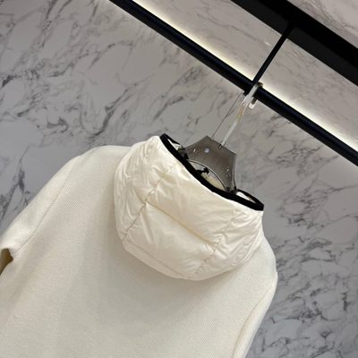 Moncler Padded Waffle-Knit Hoodie — 9