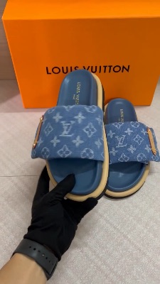 Louis Vuitton Pool Pillow Comfort Mules in Denim Blue — 5