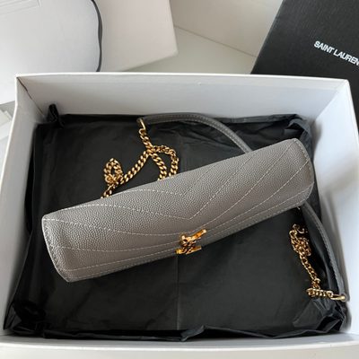 Saint Laurent Cassandre Envelope Chain Wallet — 3