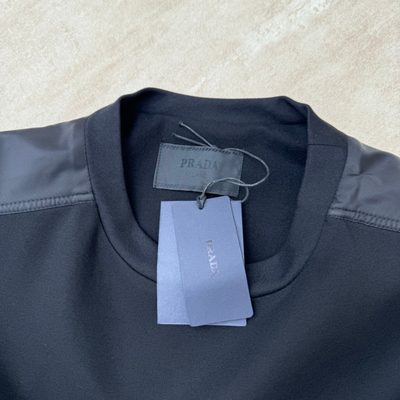 Prada Cotton Fleece and Re-Nylon Sweatshirt — 10
