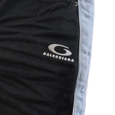 Balenciaga Piping Detail Denim Shorts — 5